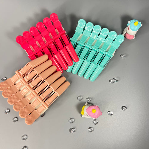 6 PINCES CROCODILE CHEVEUX - SÉPARE MÈCHE