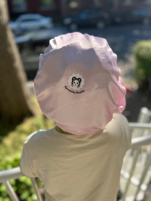 BONNET EN SATIN ENFANT - Serenity Night - Rose