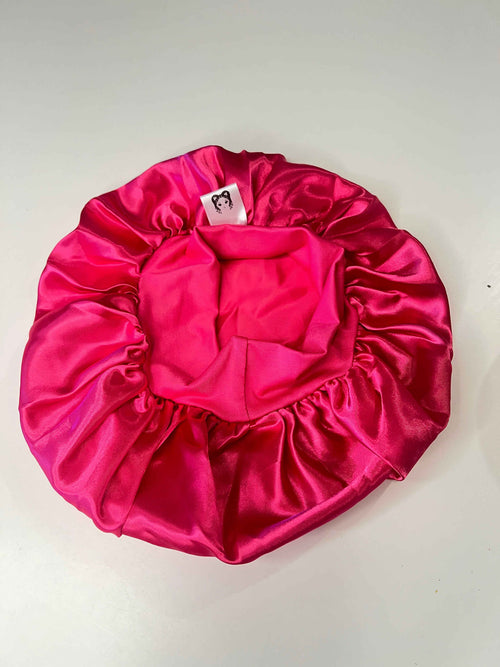 Bonnet en satin enfant – Serenity Night - Fushia