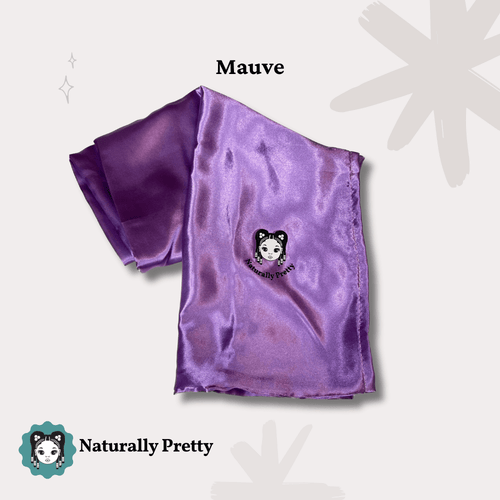 TAIE D'OREILLER EN SATIN POUR CHEVEUX TEXTURÉS - Mauve