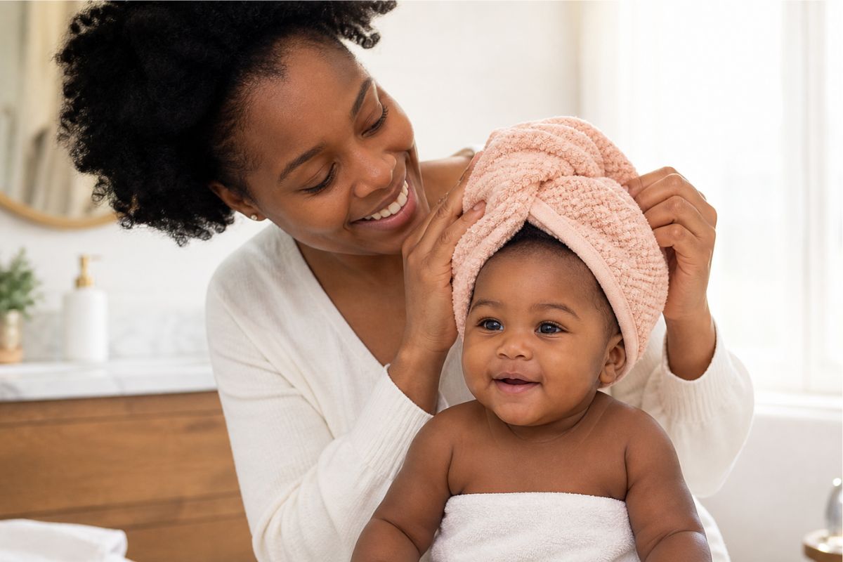 Serviette de bain bébé : microfibre ou coton ?