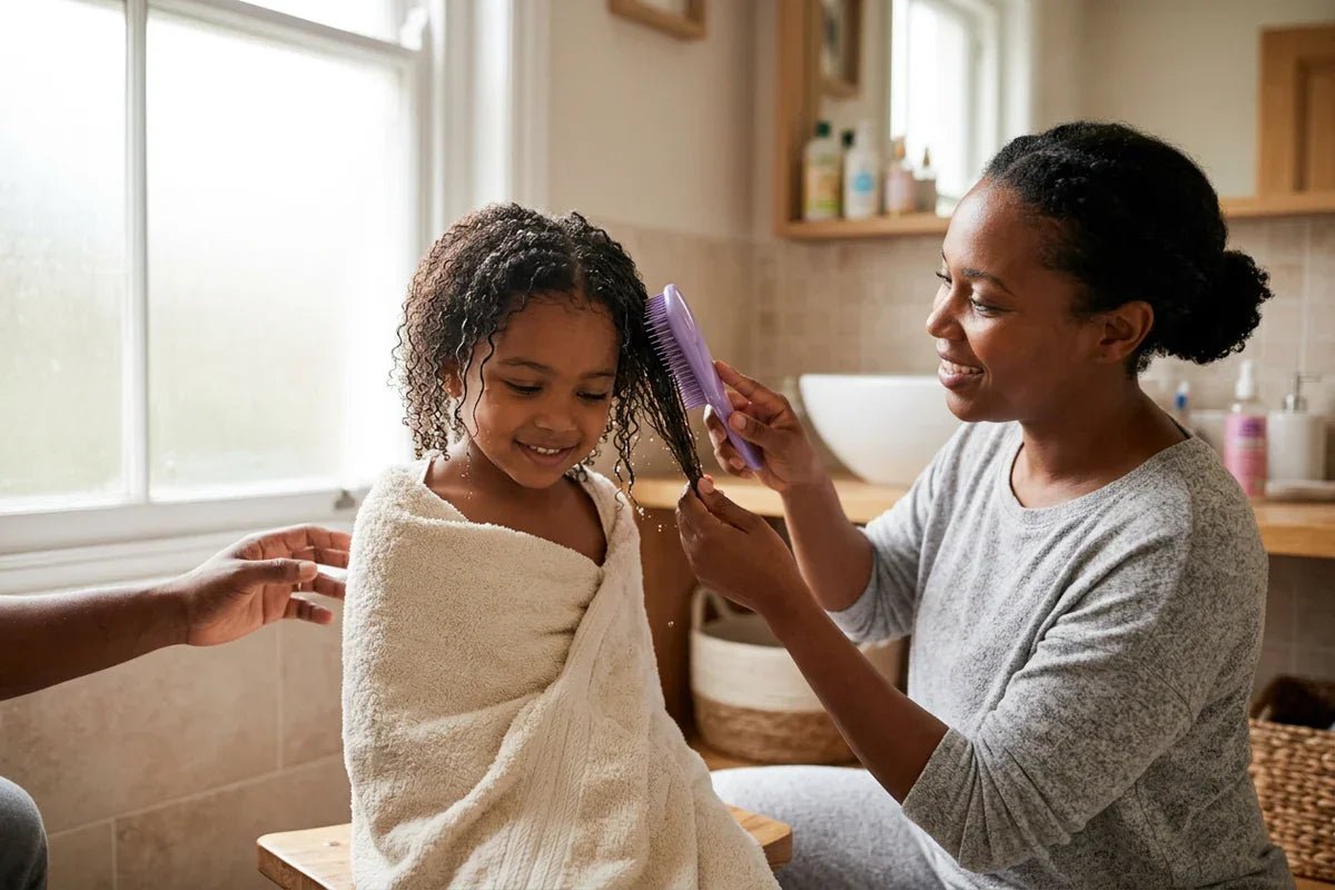 Démêlage à sec ou sous l'eau : que choisir pour son enfant ?