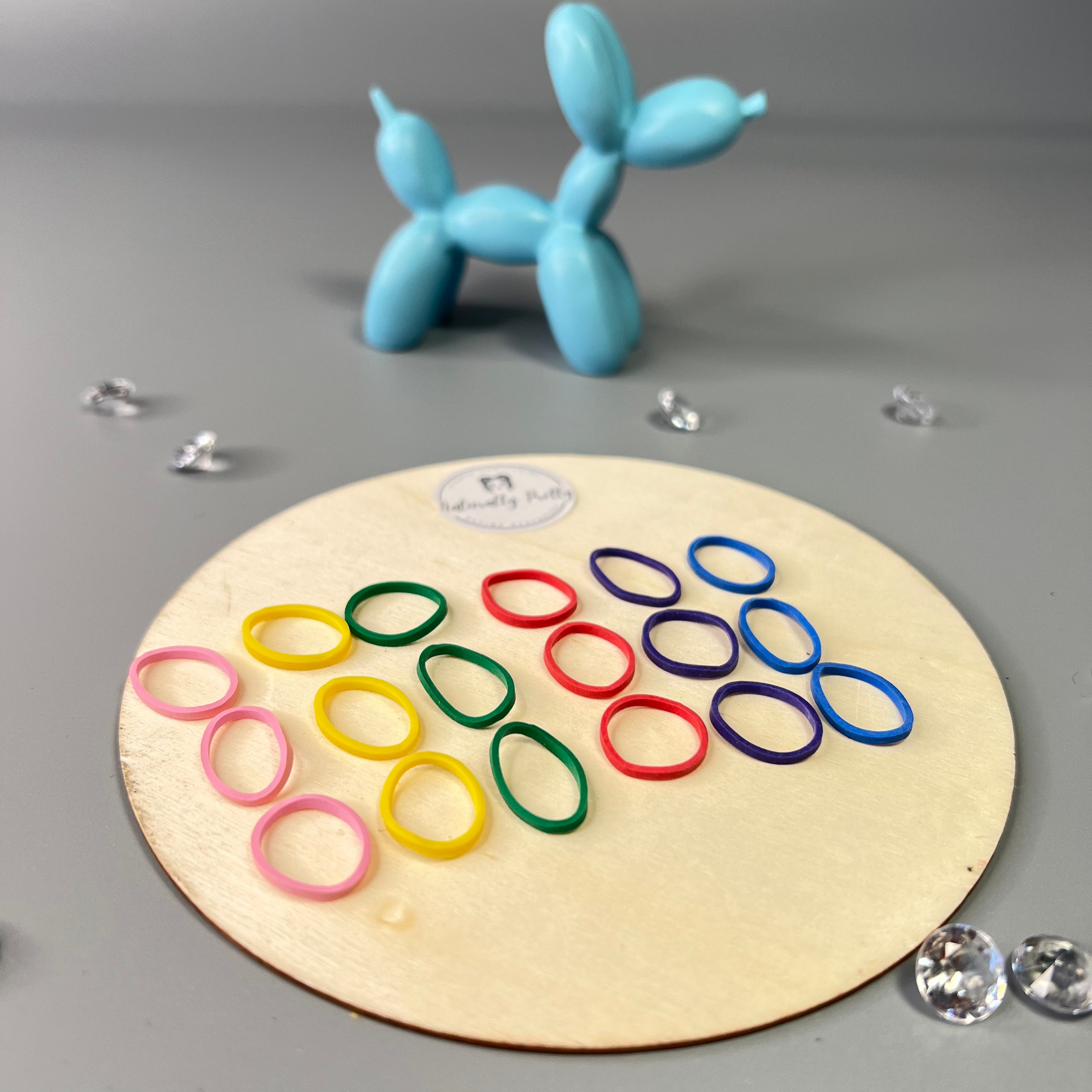 250 ÉLASTIQUES CAOUTCHOUC CHEVEUX COULEUR Naturally Pretty