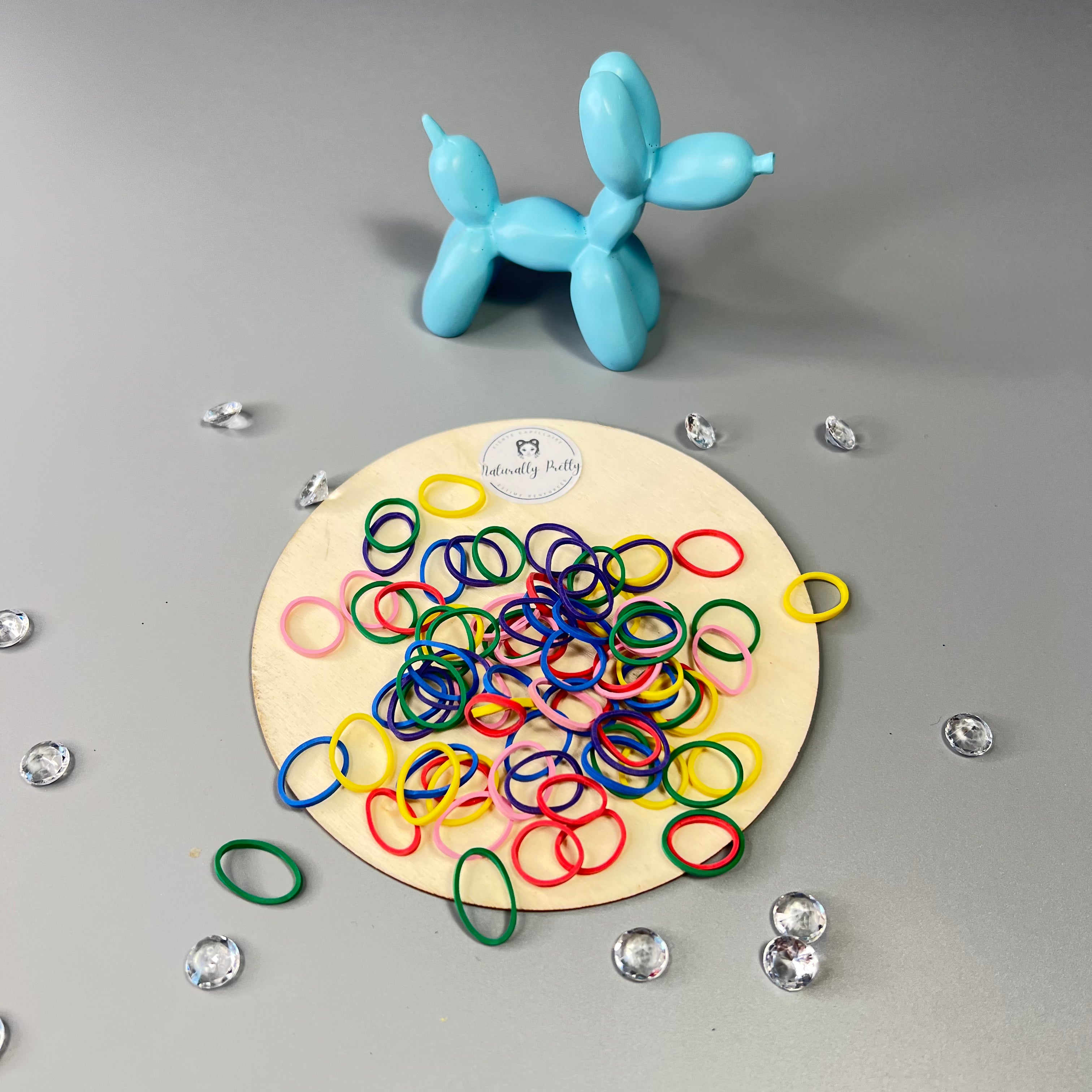 250 ÉLASTIQUES CAOUTCHOUC CHEVEUX COULEUR Naturally Pretty