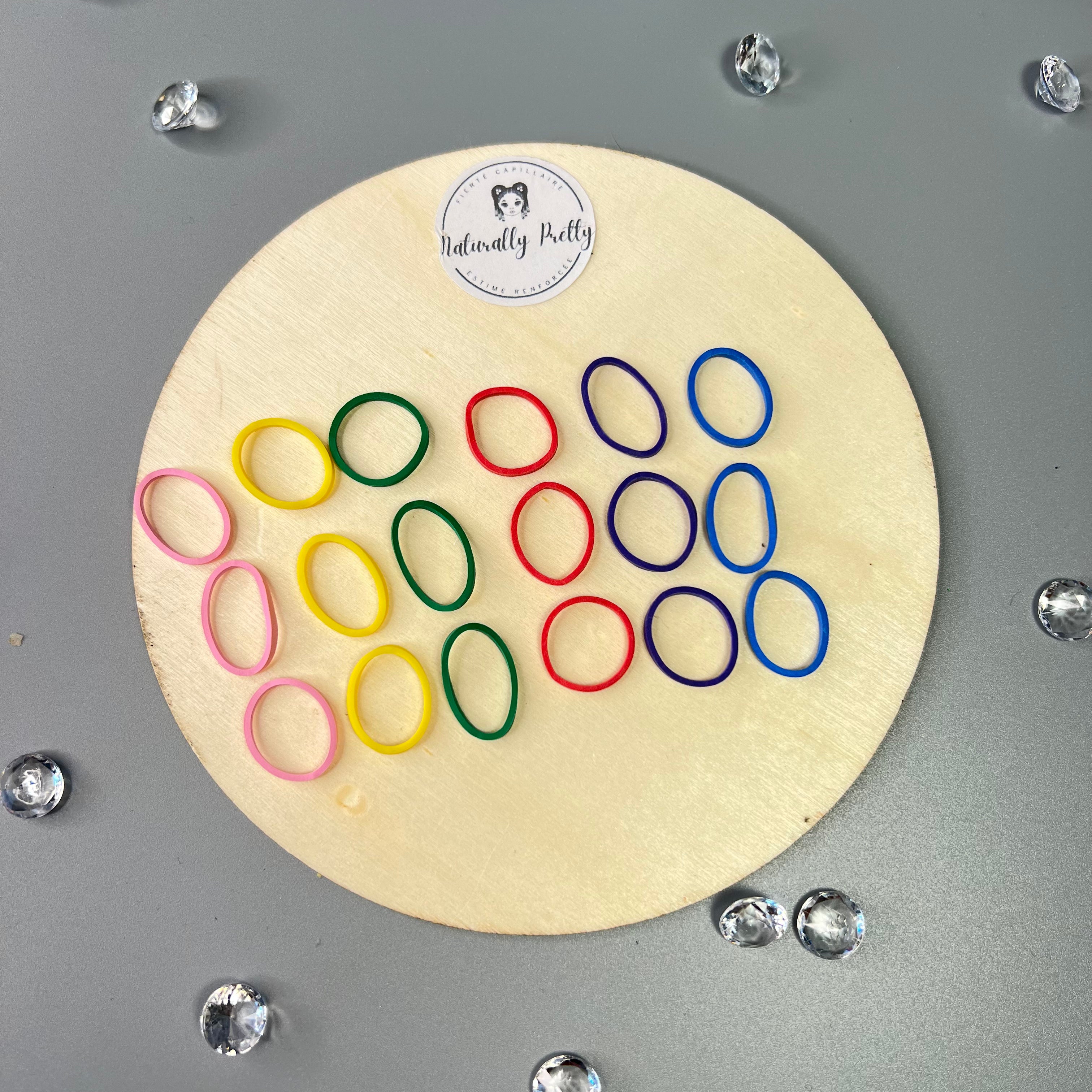 250 ÉLASTIQUES CAOUTCHOUC CHEVEUX COULEUR Naturally Pretty