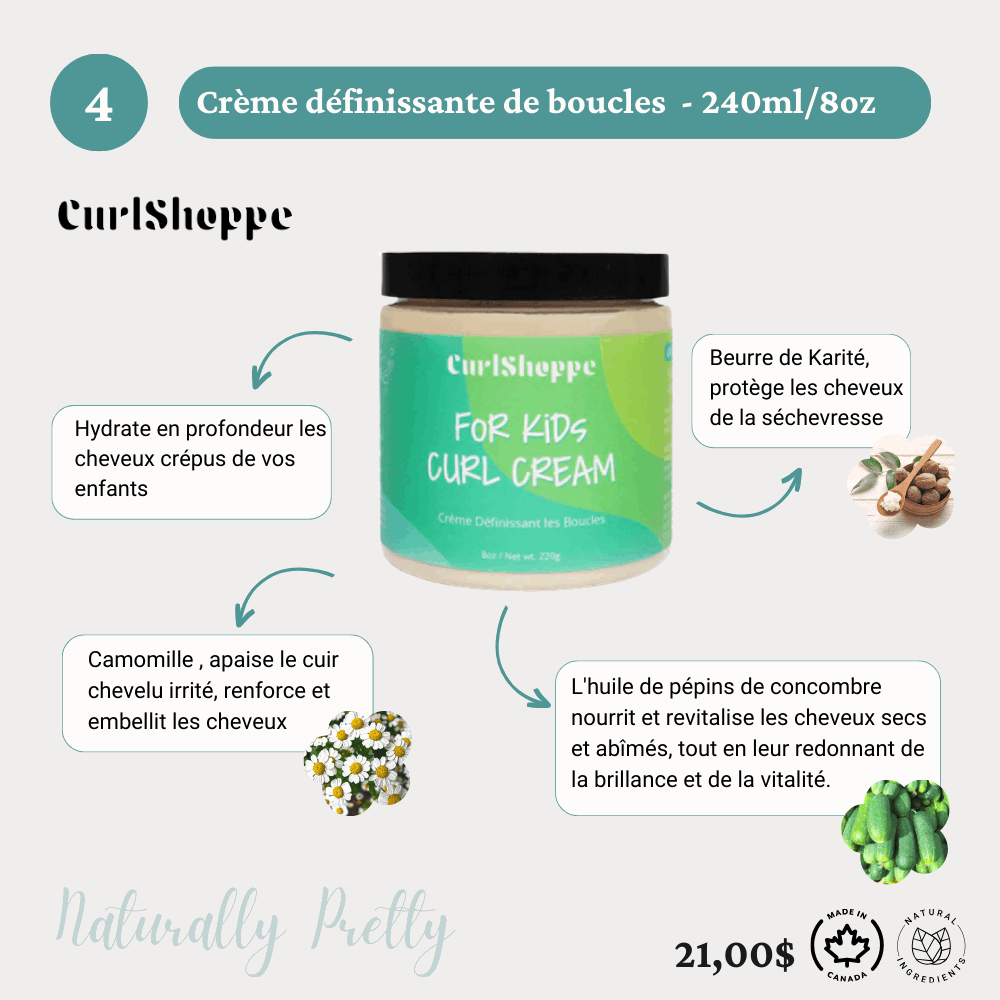 Cheveux crépus box Soins capillaires Enfant Naturally Pretty