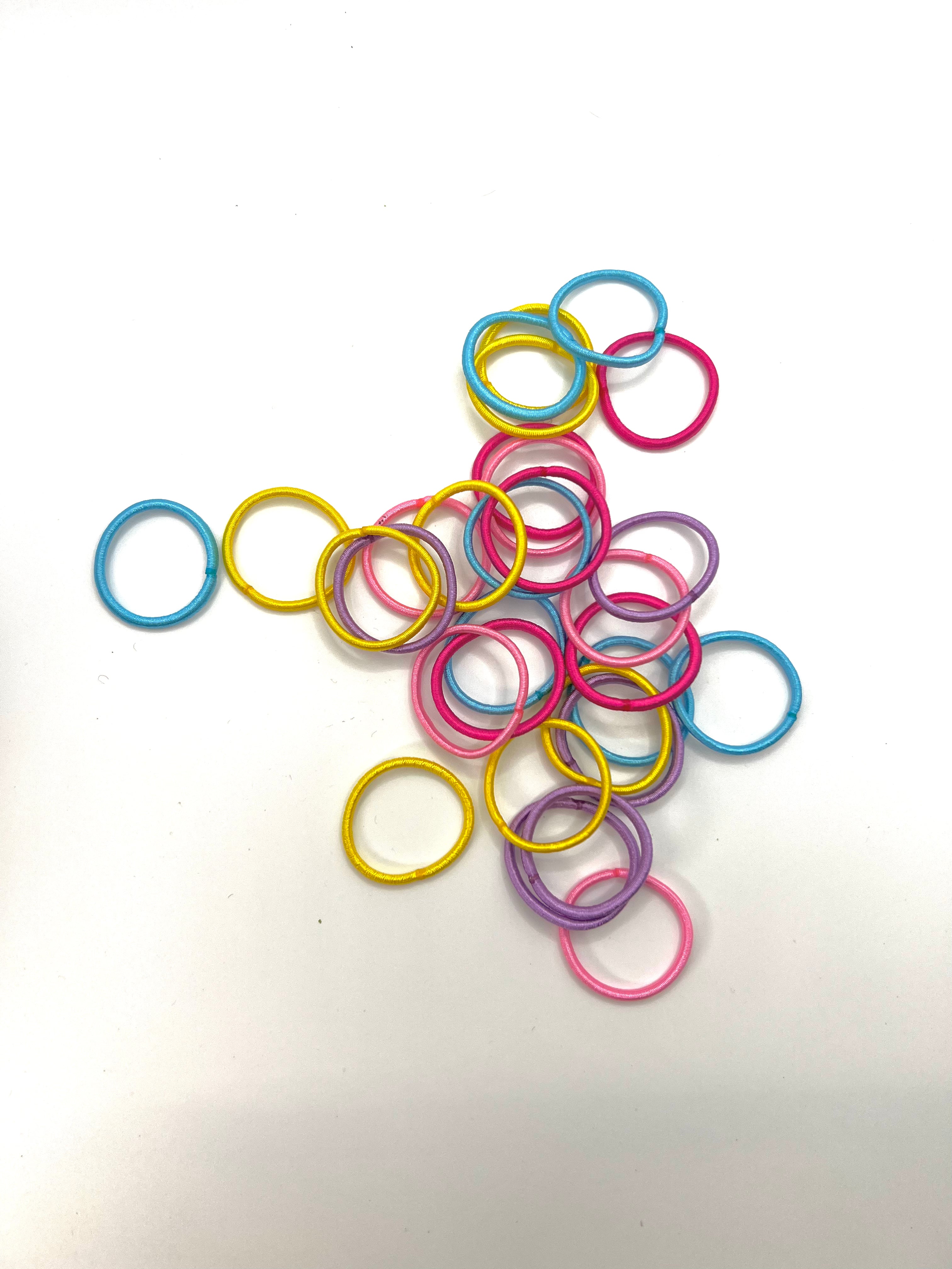 50 ÉLASTIQUES CHEVEUX EN TISSUS 2CM Naturally Pretty