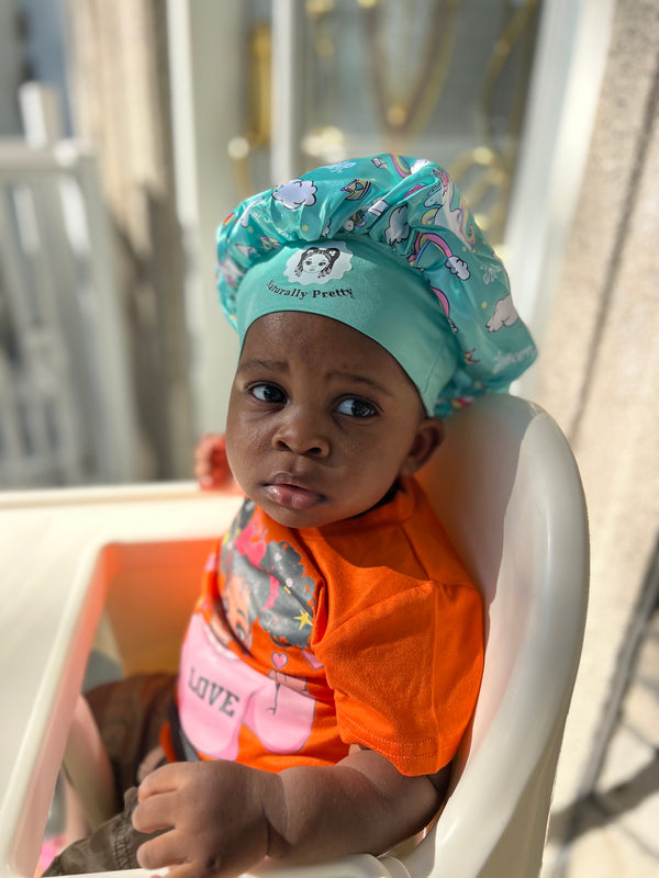 CHILDREN'S SATIN NIGHTCAP FOR SLEEPING