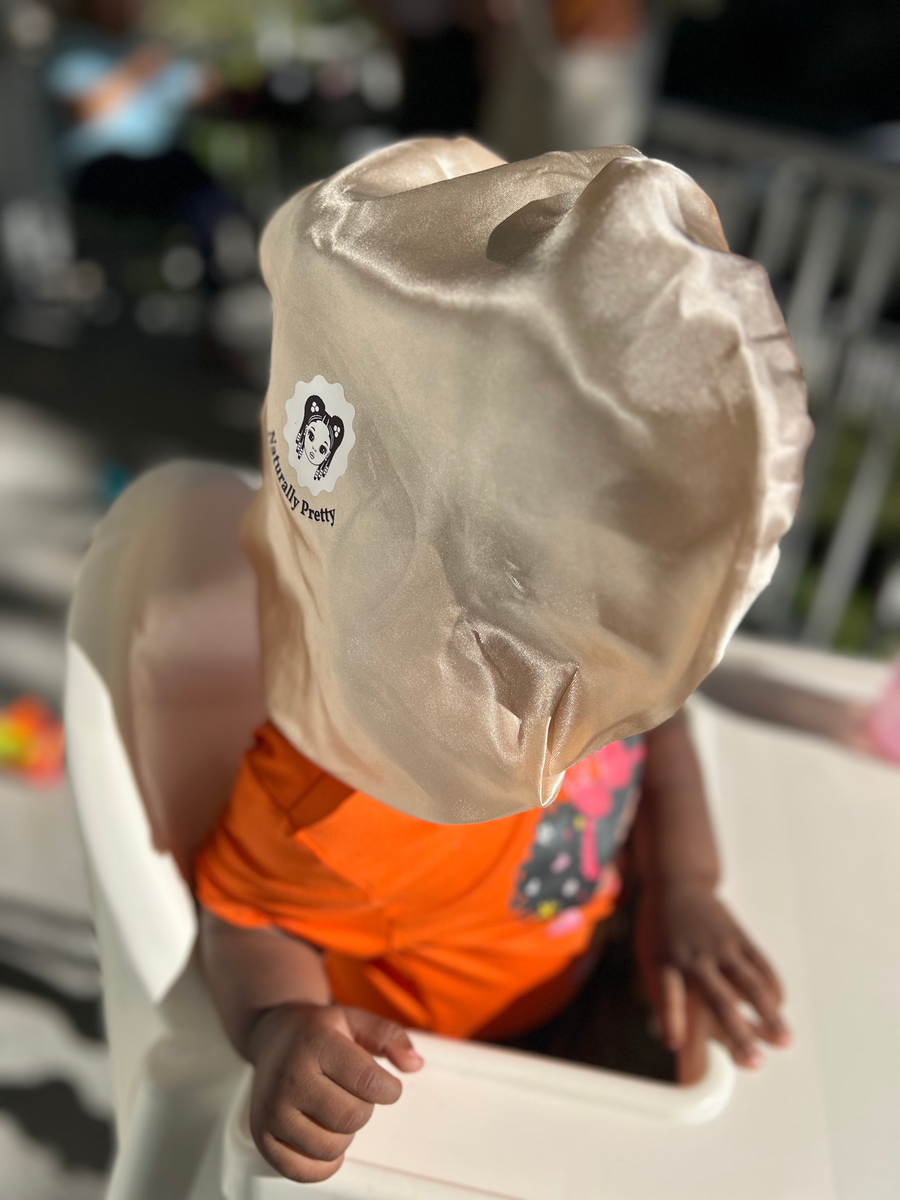 CHILDREN'S SATIN NIGHTCAP FOR SLEEPING