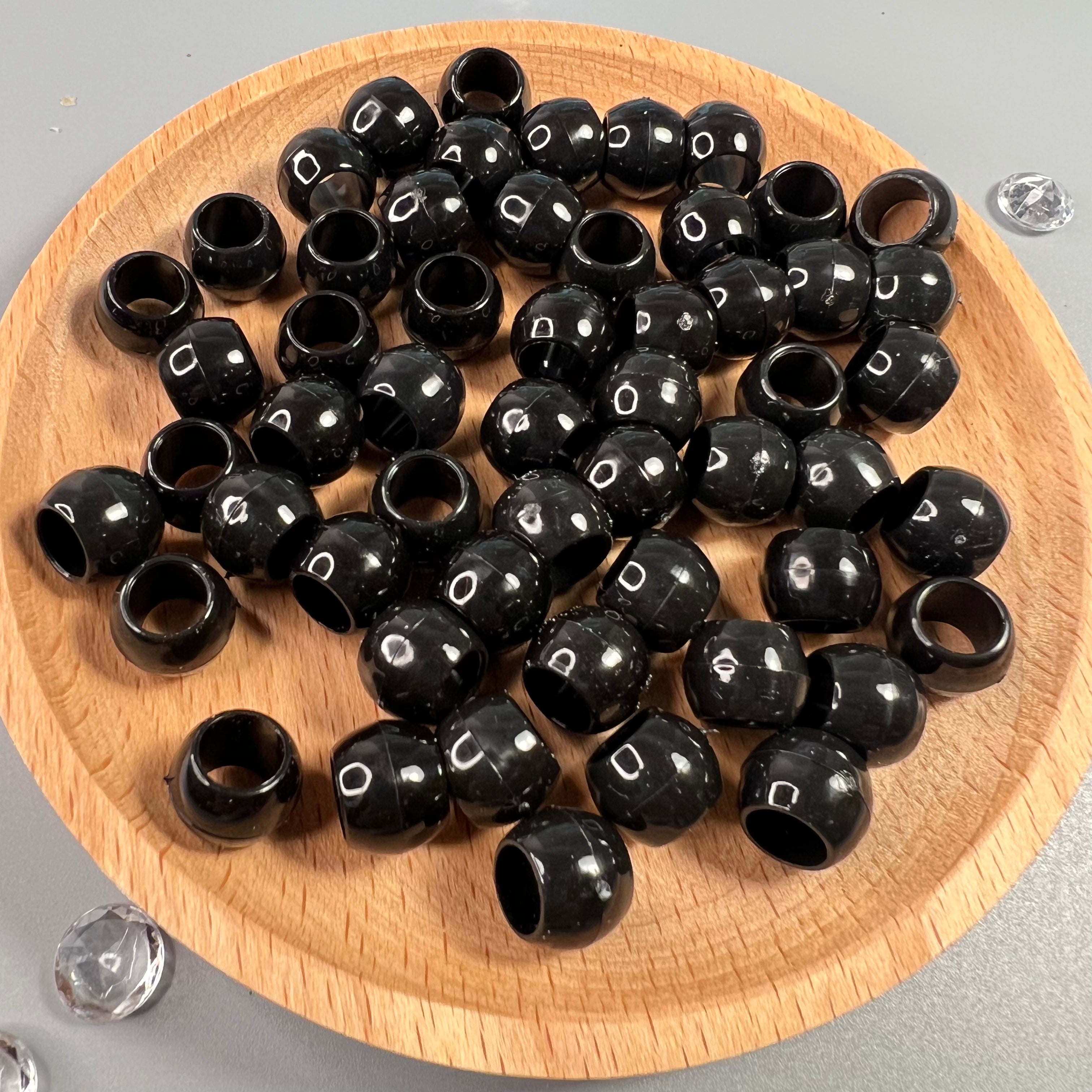 GRANDES PERLES CHEVEUX - NOIRE Naturally Pretty