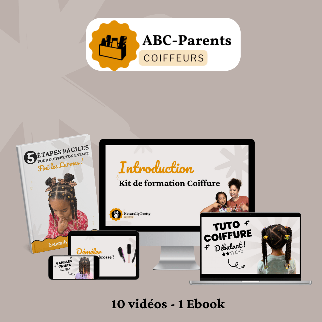 Accessoires inclus dans le pack coiffure pour enfant