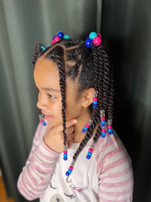 MULICOULEURS - LOT GRANDES PERLES CHEVEUX Naturally Pretty