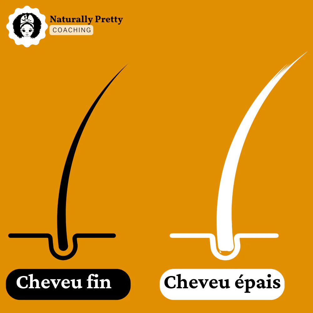Différences entre cheveux fins et épais chez les enfants.