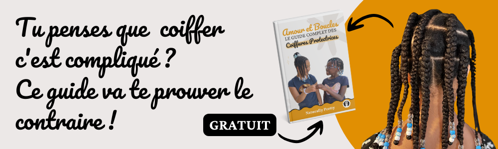 Image invitant à télécharger gratuitement le guide pour coiffer les cheveux texturés