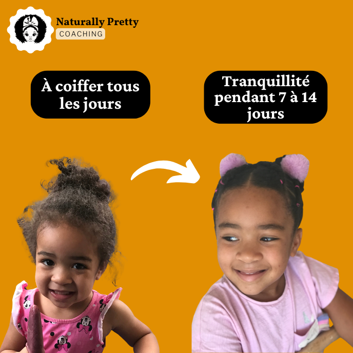 Comparaison entre cheveux métis protégés et non protégés montrant la différence de formation des nœuds