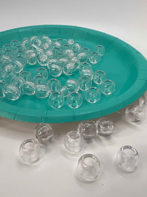 LARGE HAIR PEARLS - TRANSPARENT