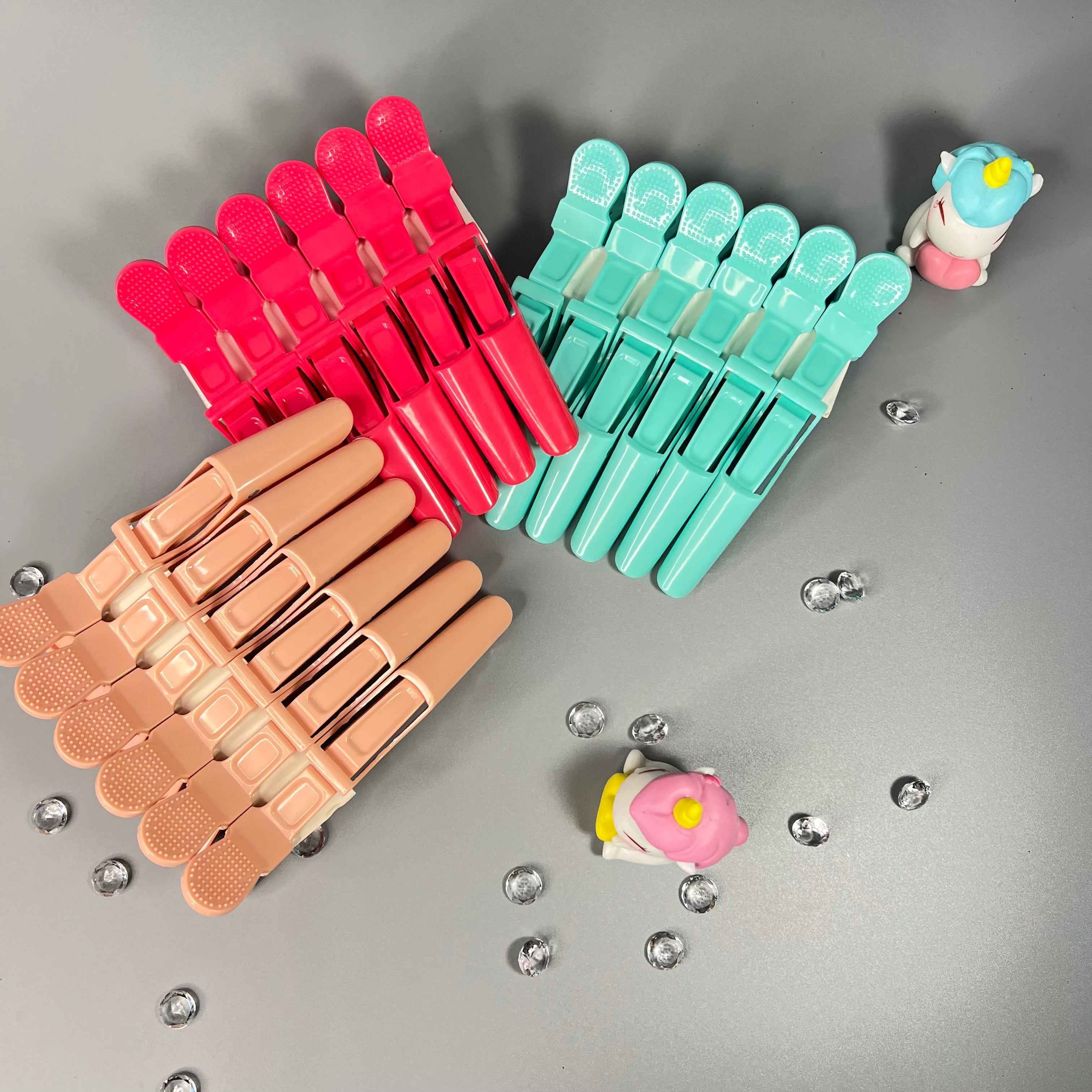 Lot de 6 pinces crocodile pour séparer les cheveux