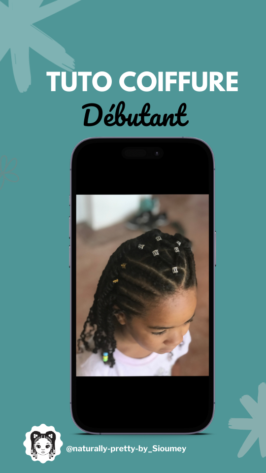 tuto coiffure debutant cheveux frises mini twist