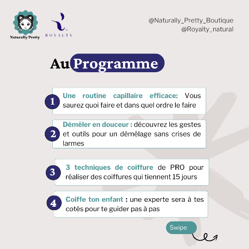 🌿 Naturellement Coiffé -Atelier Parent-Enfant - Coiffer les cheveux texturés avec douceur
