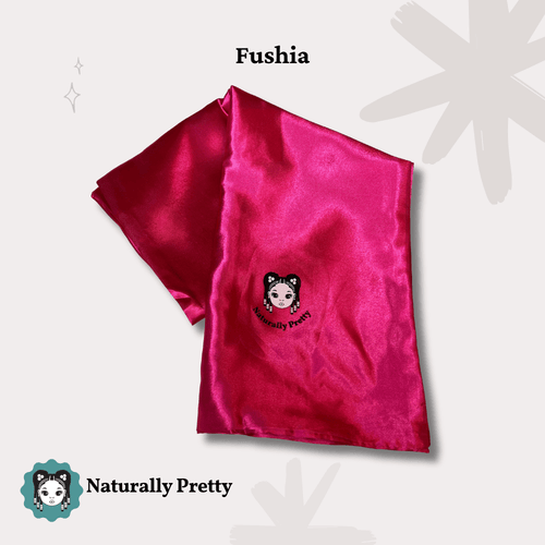 TAIE D'OREILLER EN SATIN POUR CHEVEUX TEXTURÉS - Fushia