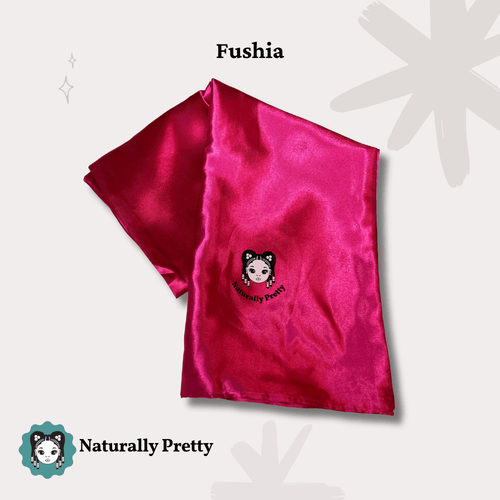 SATIN PILLOWCASE FOR TEXTURED HAIR - Fushia