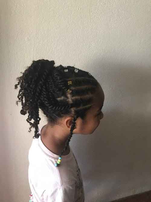 Tutoriel mini twists et attaches élastiques pour enfant – vue principale